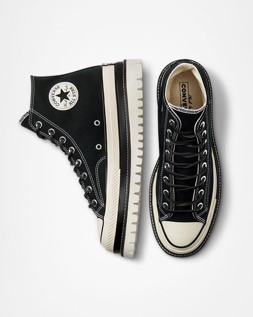 Zapatos Plataforma Converse Chuck 70 LTD Lugged Altas Mujer Negras | PE LEPW80